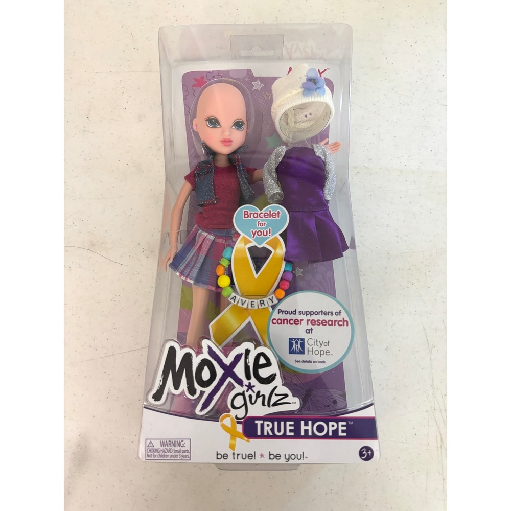 2012 Moxie Girlz True Hope Avery Doll 517856 Cancer Awareness New